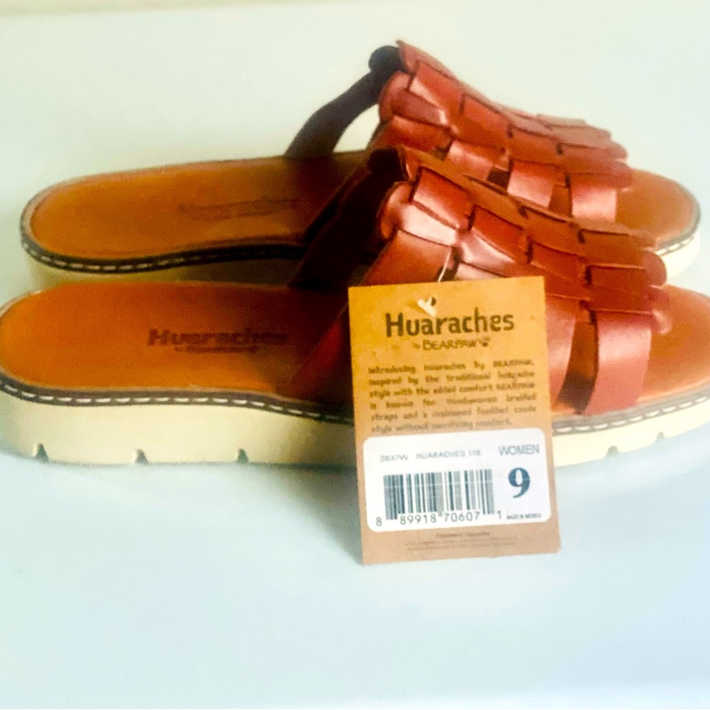 BEARPAW® Leather Huaraches Sandal NEW!